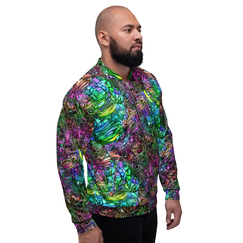 Ultraviolet Uproar on Bomber Jacket — Right