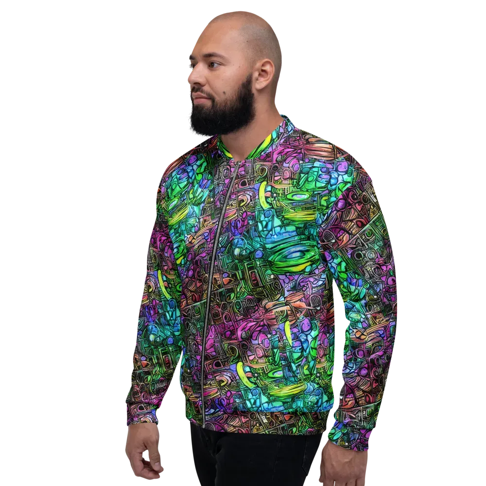 Ultraviolet Uproar on Bomber Jacket — Left