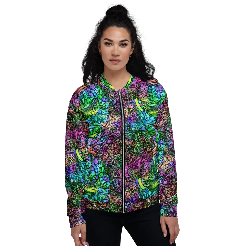 Ultraviolet Uproar on Bomber Jacket — Front