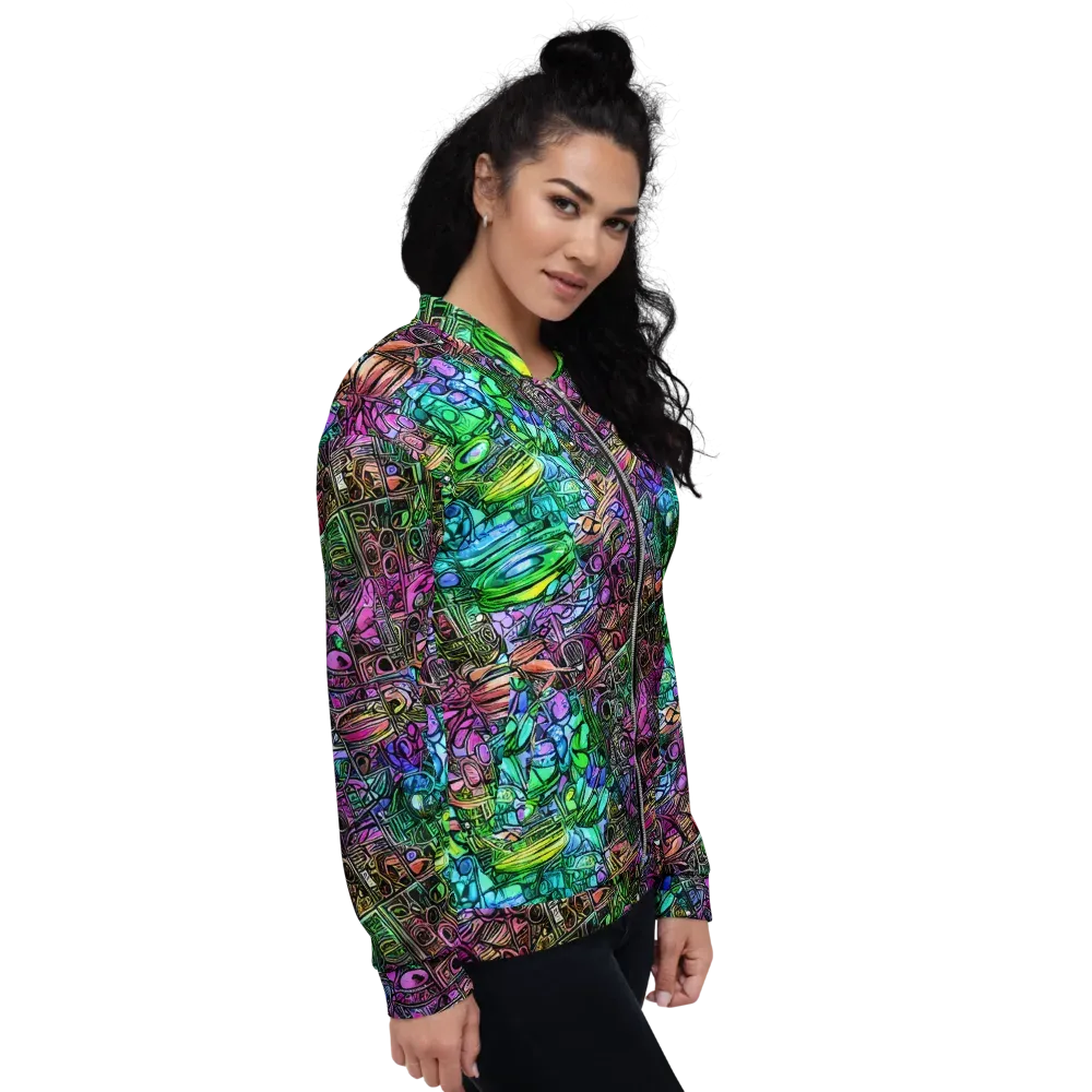 Ultraviolet Uproar on Bomber Jacket — Right