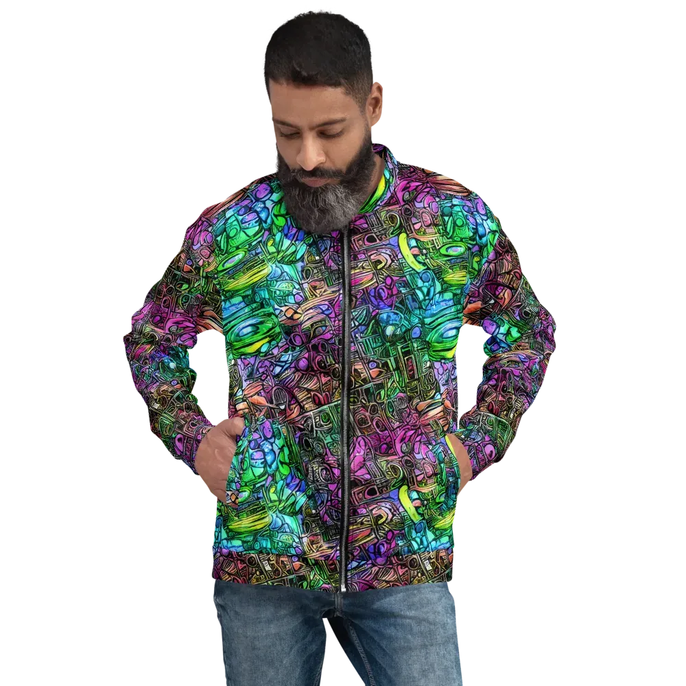 Ultraviolet Uproar on Bomber Jacket — Front
