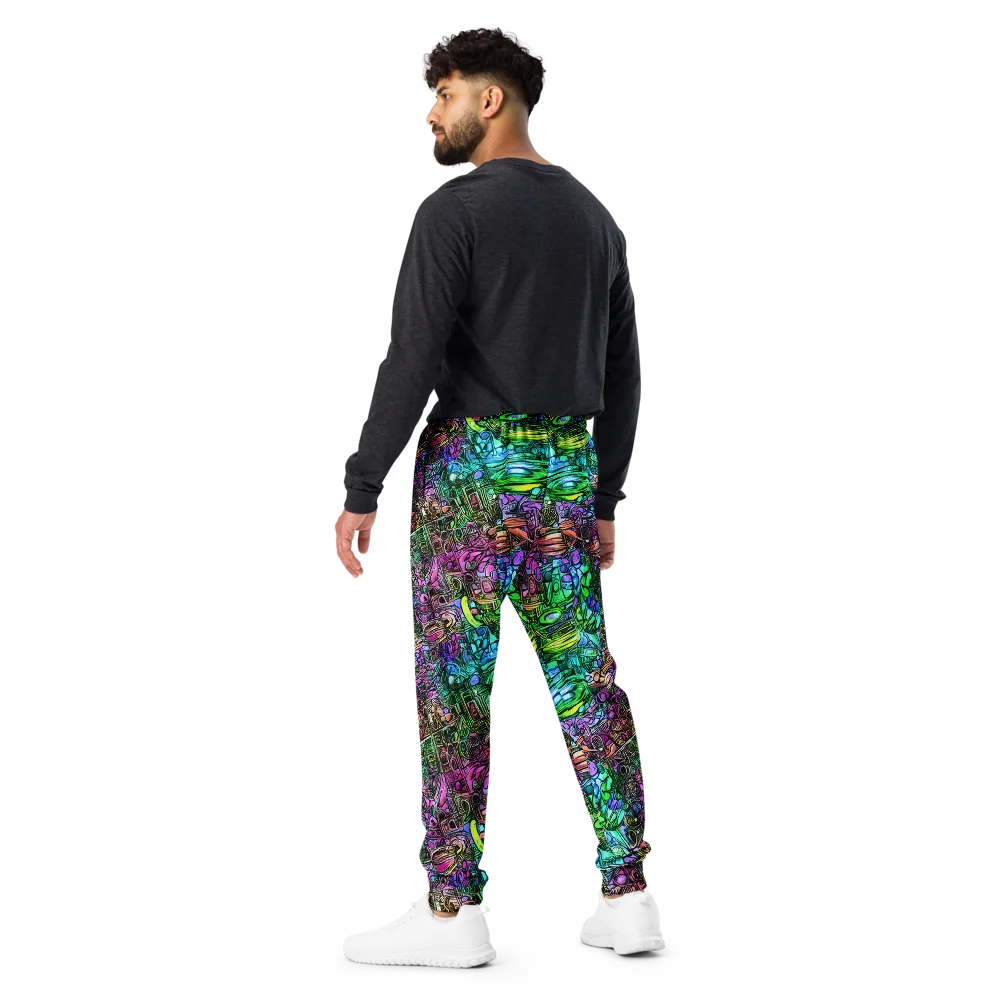 Ultraviolet Uproar on Men's Joggers — Back