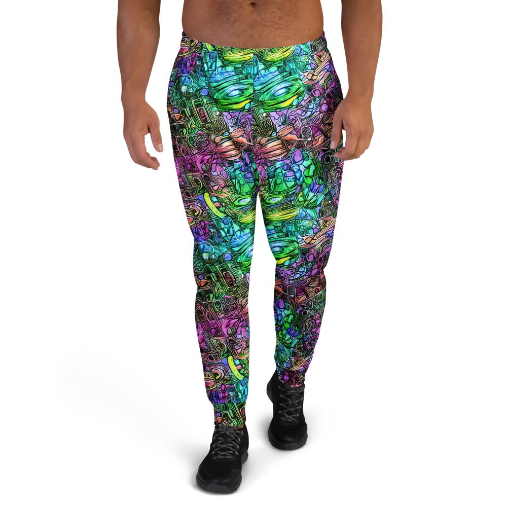 Ultraviolet Uproar on Men's Joggers — Front