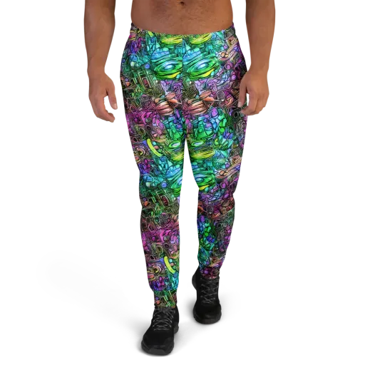 Ultraviolet Uproar on a Men's Joggers