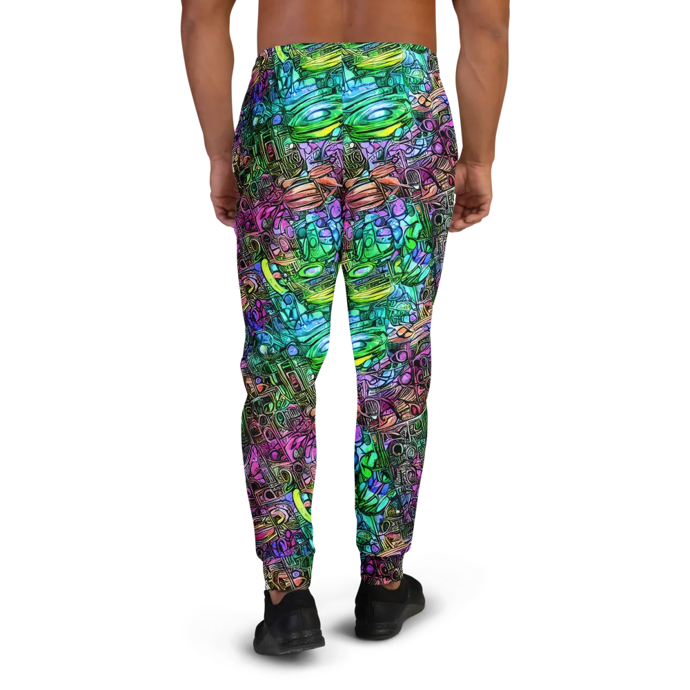 Ultraviolet Uproar on Men's Joggers — Back