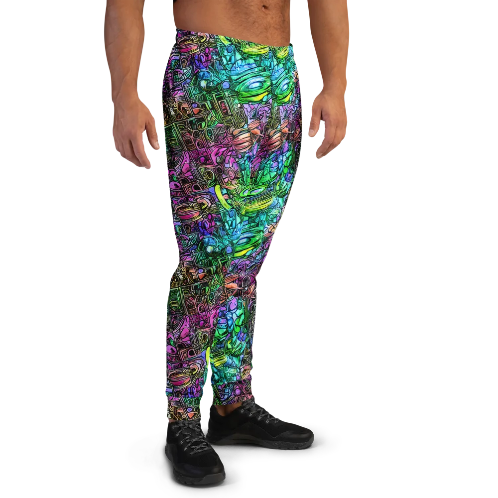Ultraviolet Uproar on Men's Joggers — Right