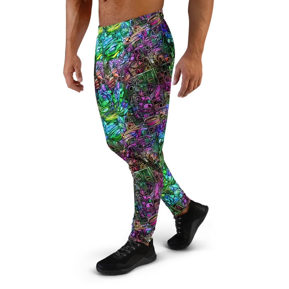 Ultraviolet Uproar on Men's Joggers — Left