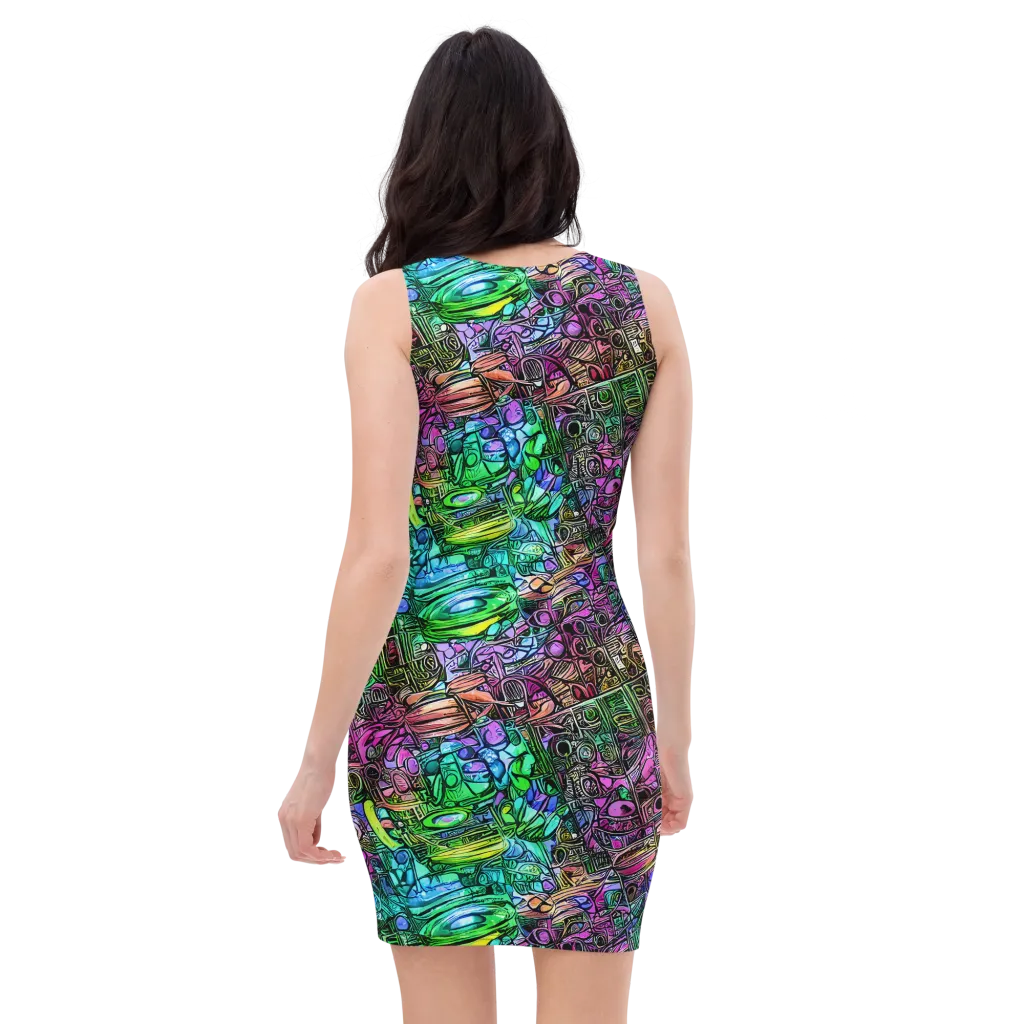 Ultraviolet Uproar on Bodycon Dress — Back