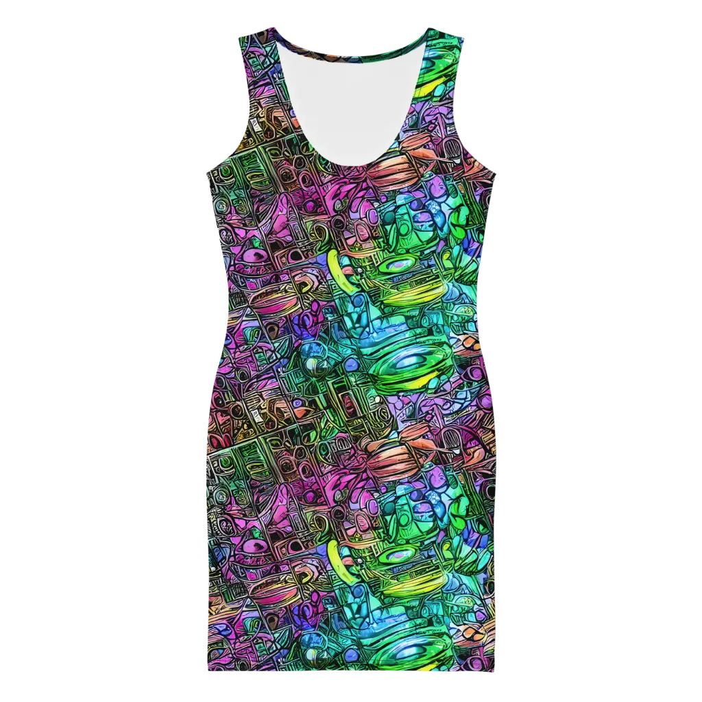 Ultraviolet Uproar on Bodycon Dress — Front