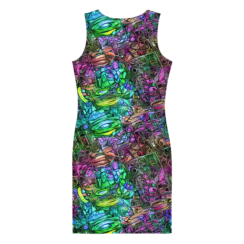 Ultraviolet Uproar on Bodycon Dress — Back