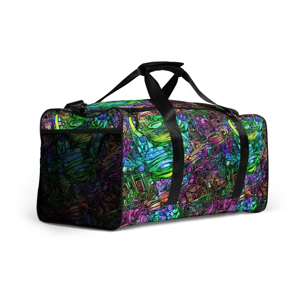 Ultraviolet Uproar on Duffle Bag — Right Front