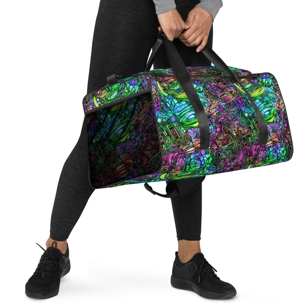 Ultraviolet Uproar on Duffle Bag — Right Front