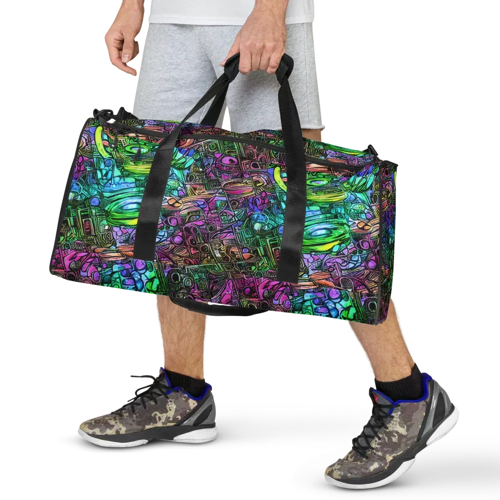 Ultraviolet Uproar on Duffle Bag — Front