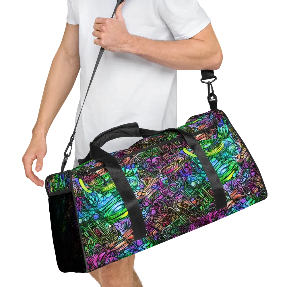 Ultraviolet Uproar on Duffle Bag — Right Front