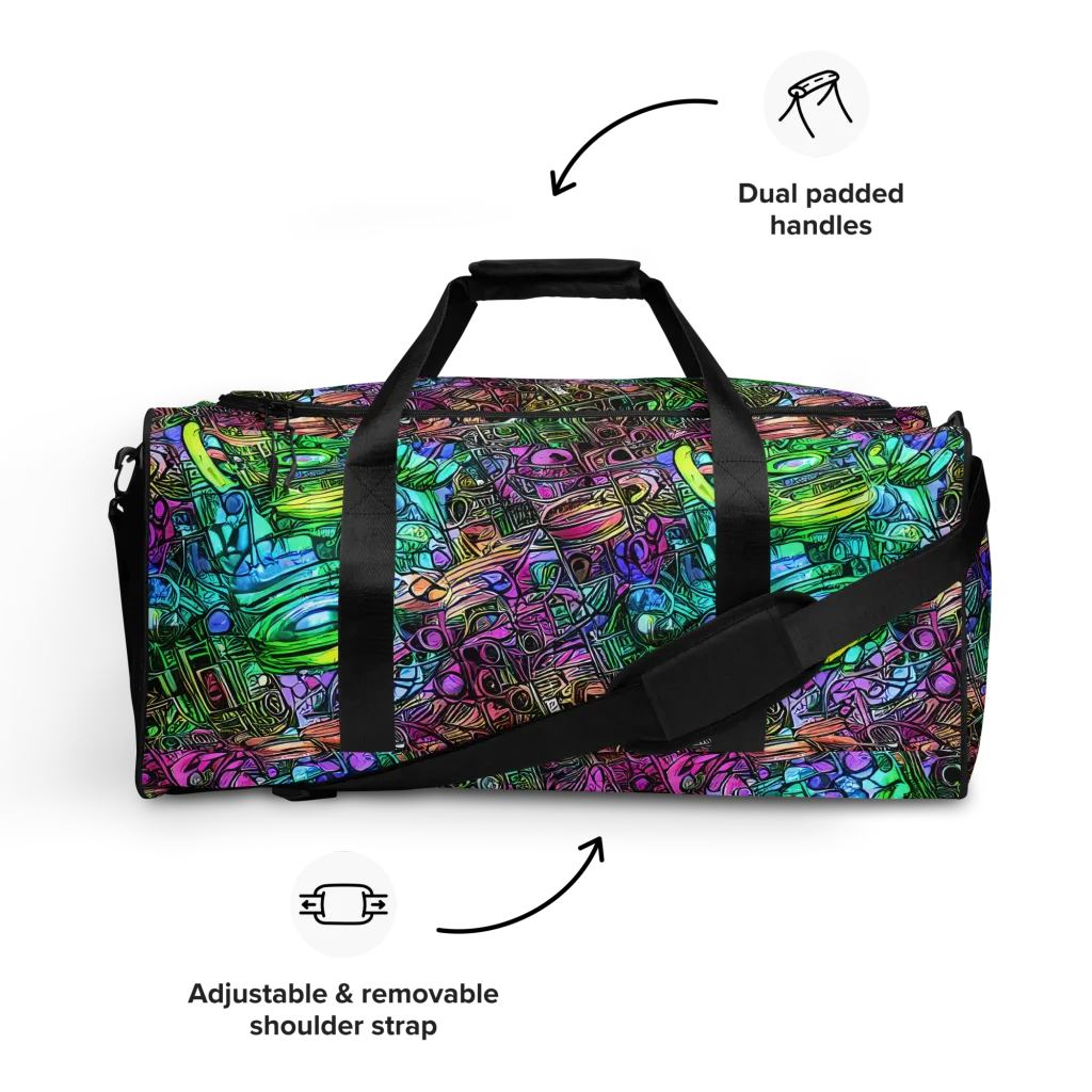Ultraviolet Uproar on Duffle Bag — Front