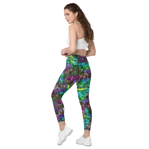 Ultraviolet Uproar on a Leggings with Pockets