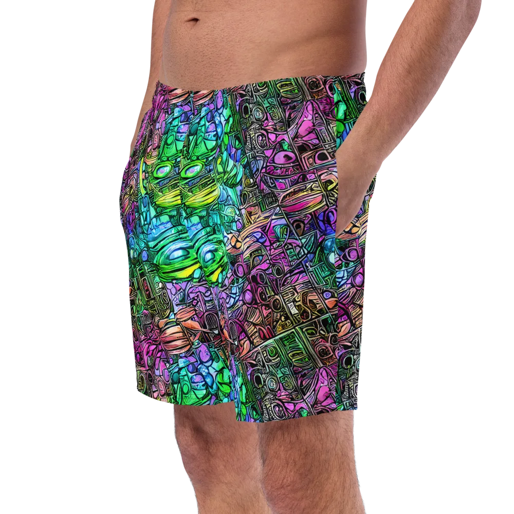 Ultraviolet Uproar on Swim Trunks — Left Front