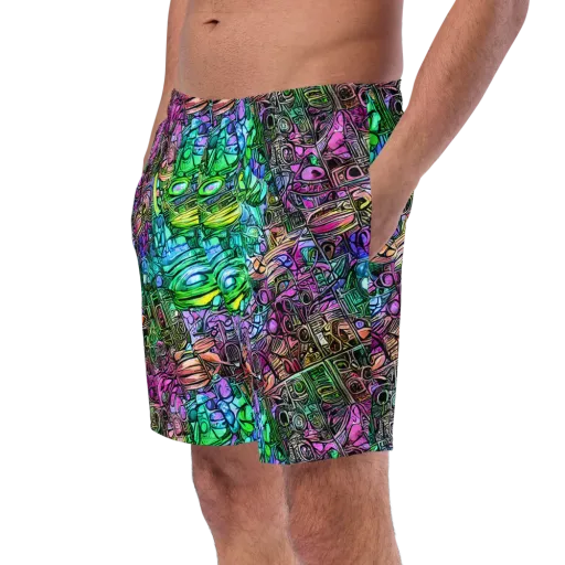 Ultraviolet Uproar on a Swim Trunks