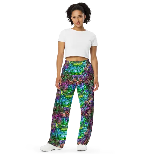 Ultraviolet Uproar on a Wide-Leg Pants