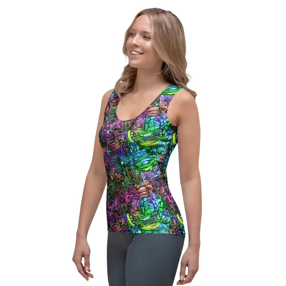 Ultraviolet Uproar on Women's Tank Top — Left Front