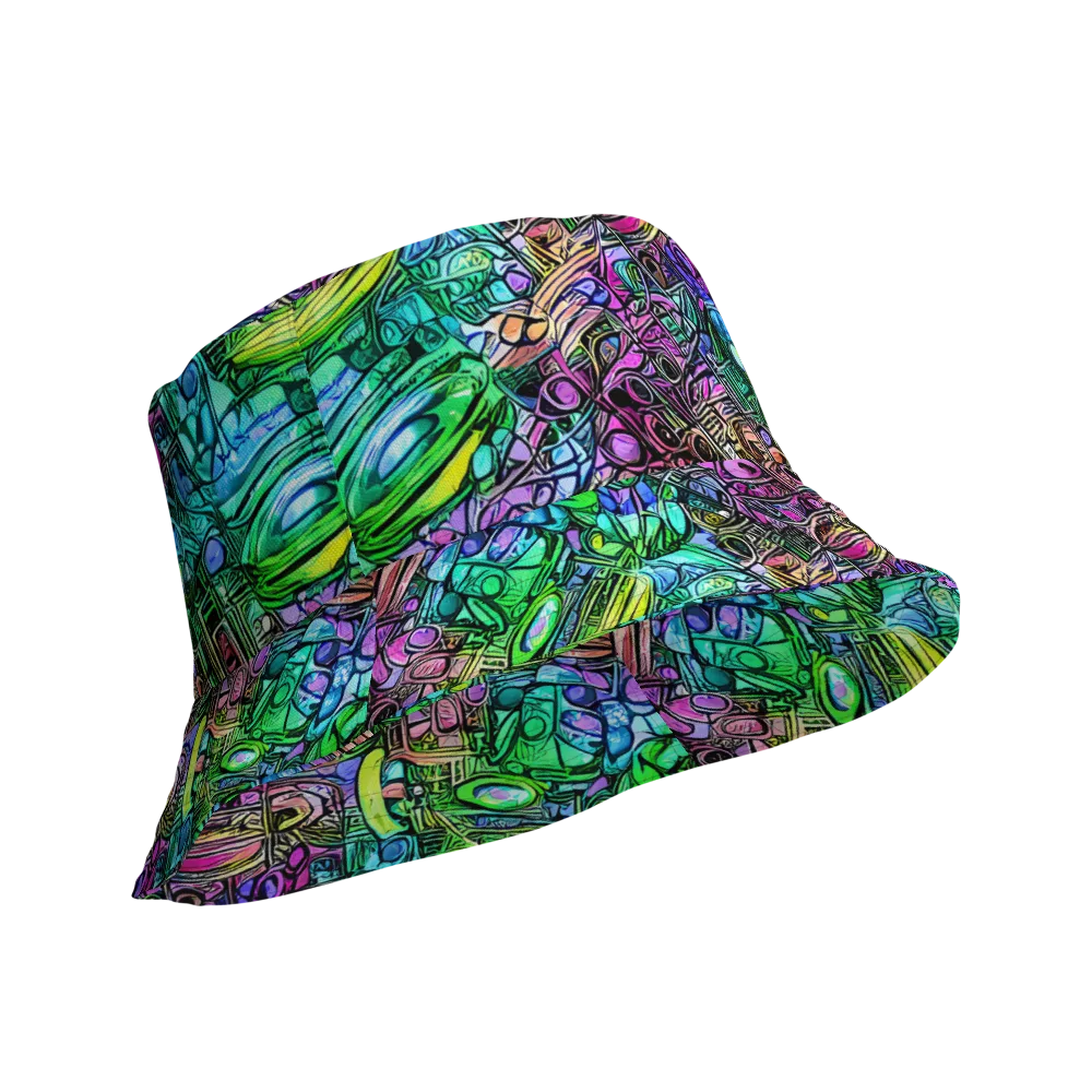Ultraviolet Uproar on Reversible Bucket Hat — Product details Outside