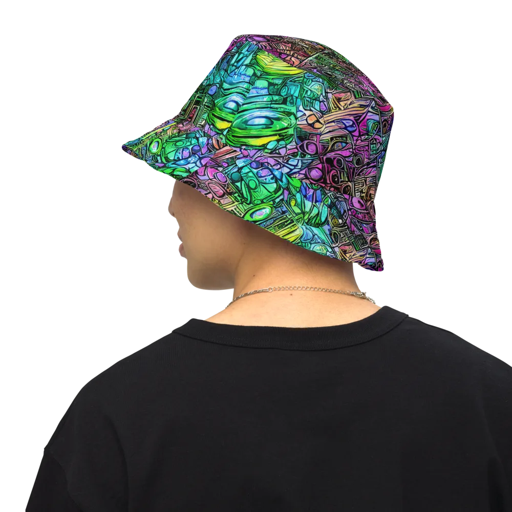 Ultraviolet Uproar on Reversible Bucket Hat — Back Inside