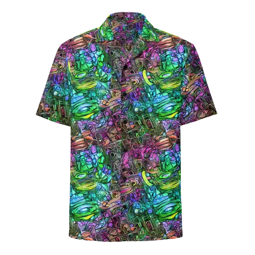Ultraviolet Uproar on a Button Shirt