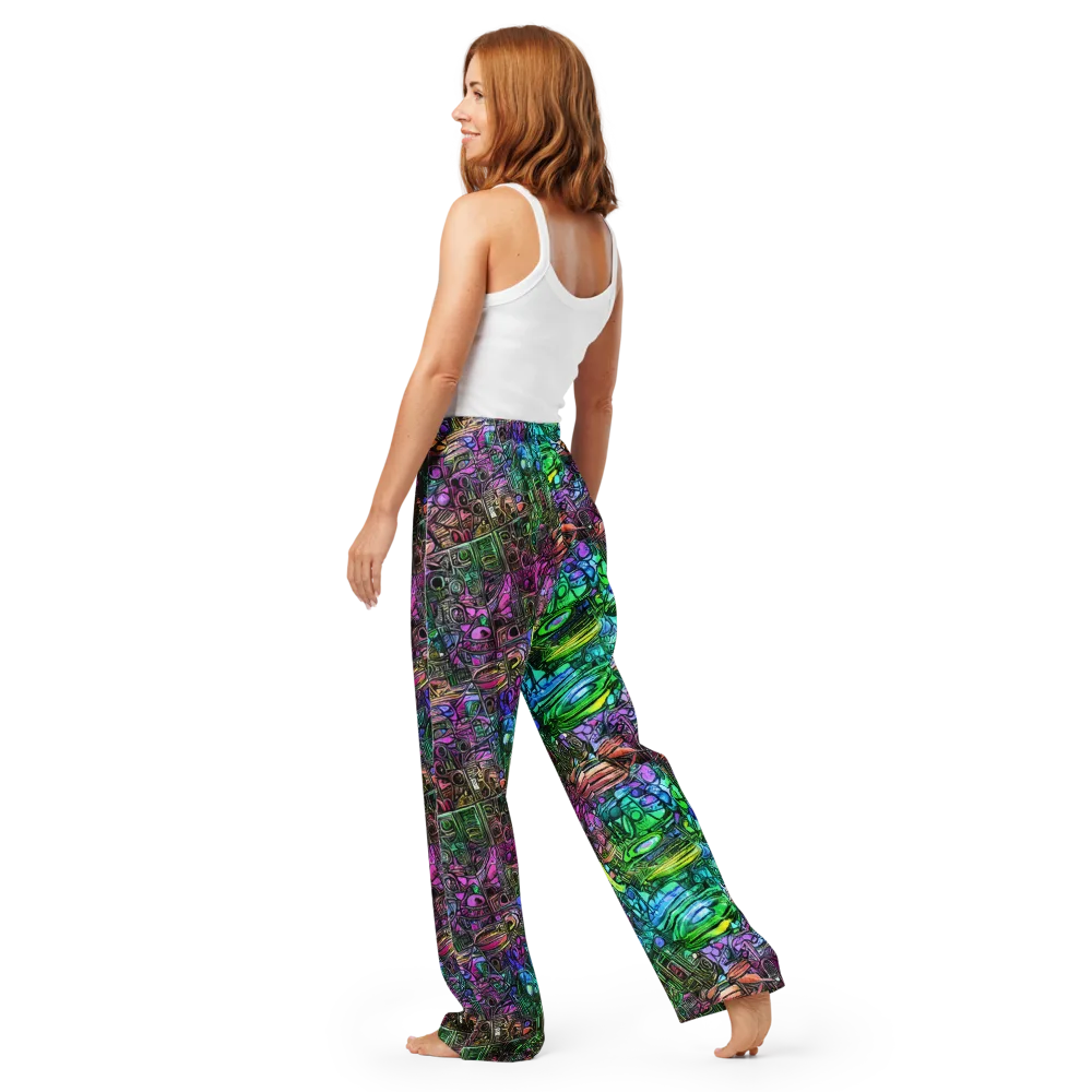 Ultraviolet Uproar on Women's Pajama Pants — Back