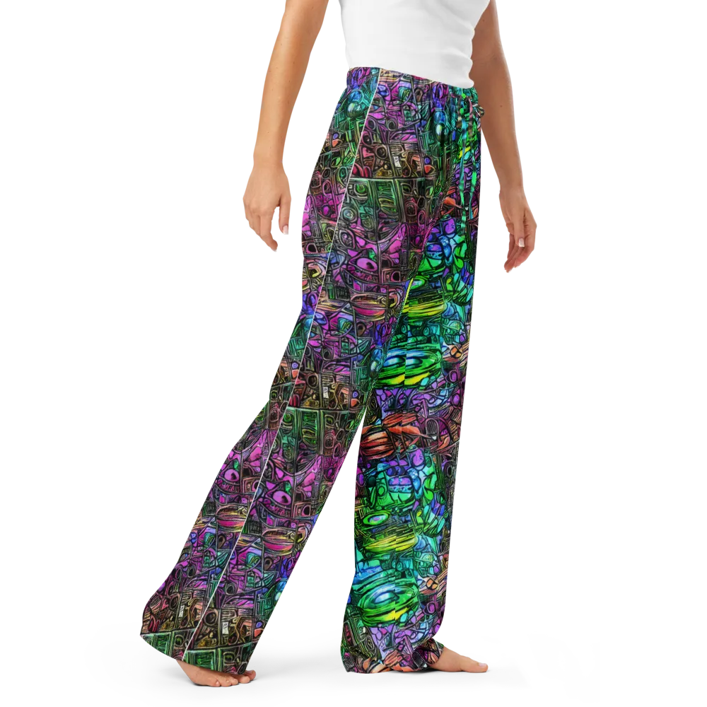 Ultraviolet Uproar on Women's Pajama Pants — Right Front