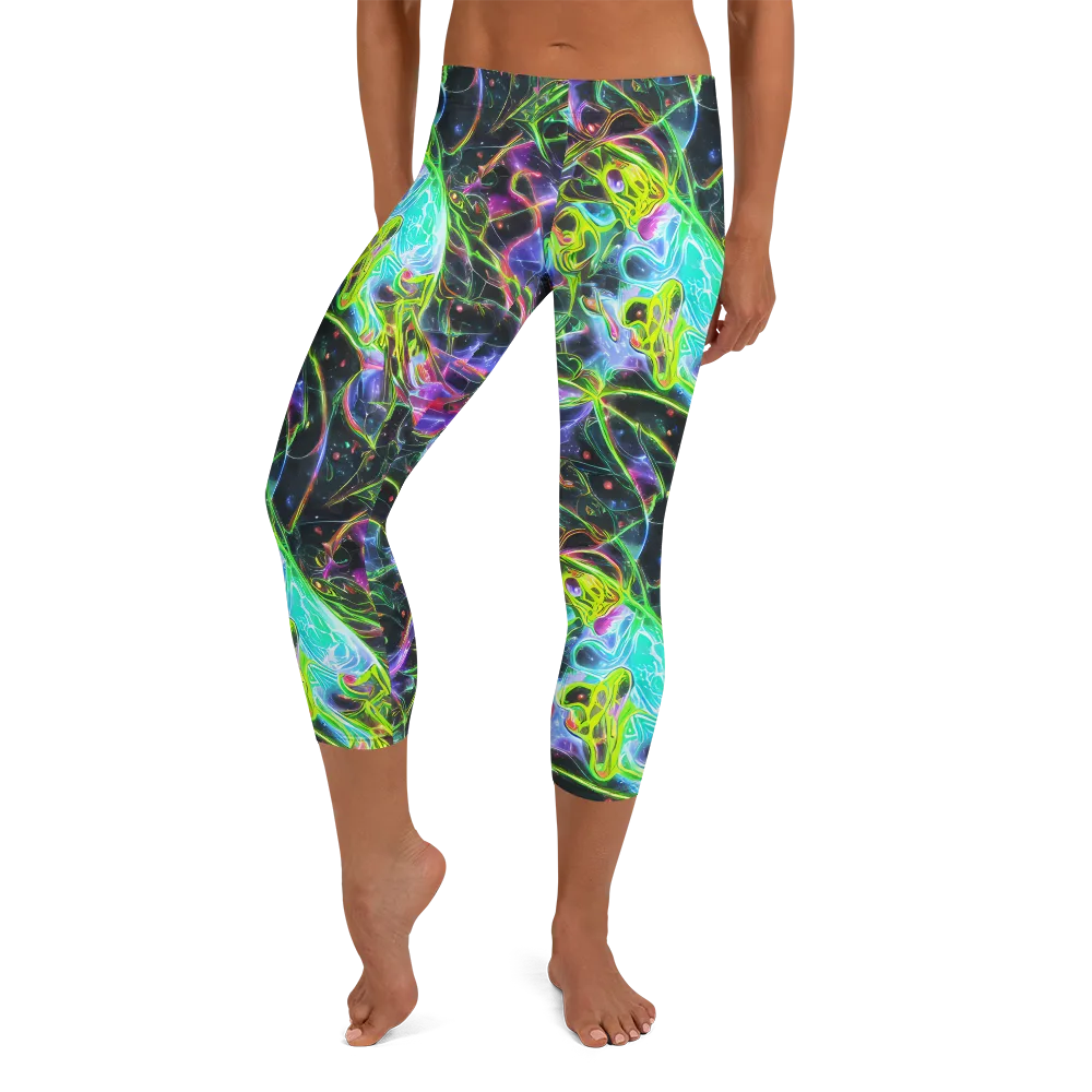 Midnight Biolume on Capri Leggings — Front
