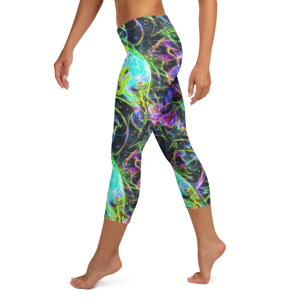 Midnight Biolume on Capri Leggings — Left