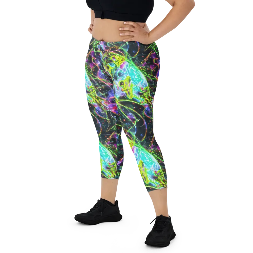 Midnight Biolume on Capri Leggings — Front