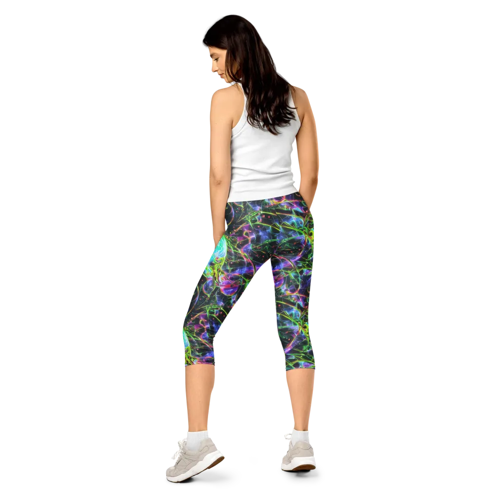 Midnight Biolume on Capri Leggings — Back