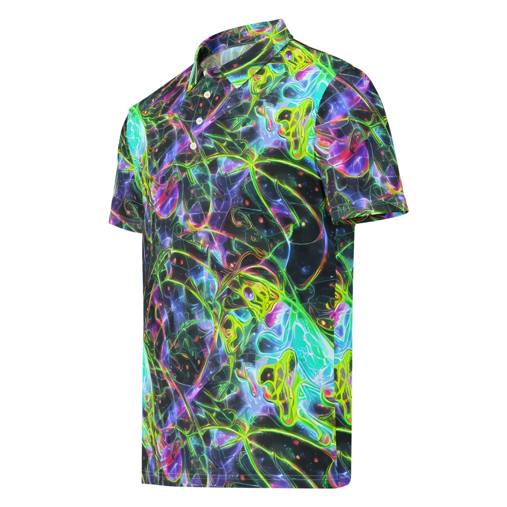 Midnight Biolume on Men's Slim Fit Polo Shirt — Left Front