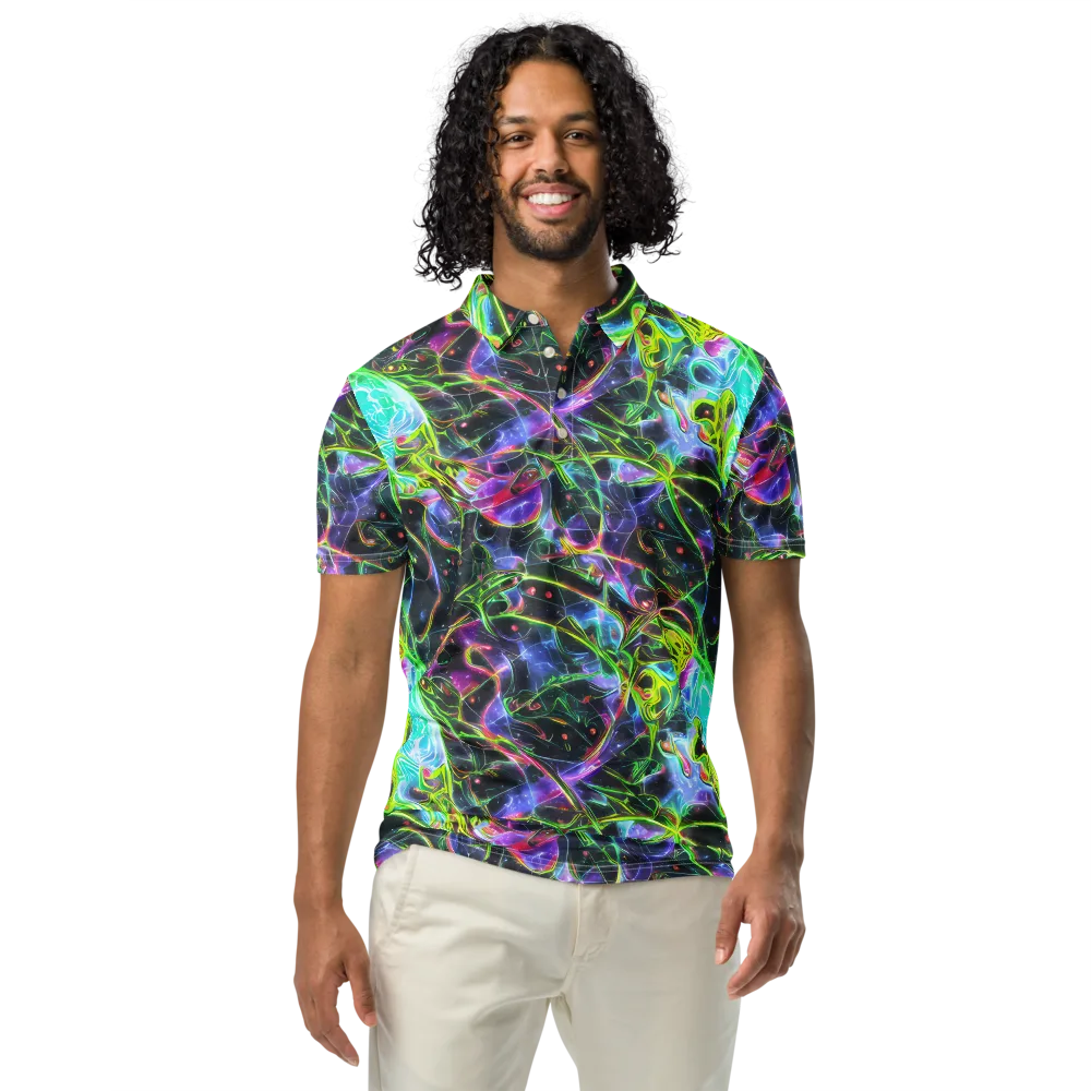 Midnight Biolume on Men's Slim Fit Polo Shirt — Front