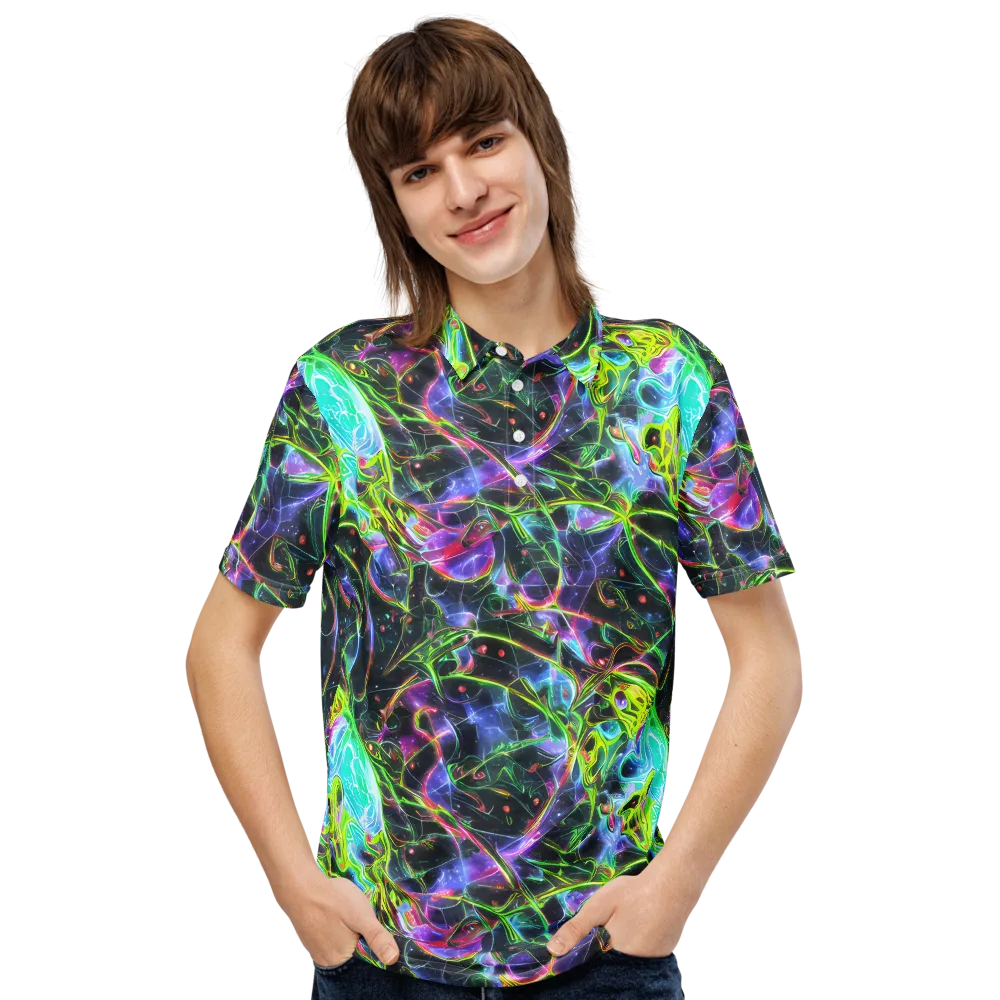 Midnight Biolume on Men's Slim Fit Polo Shirt — Front