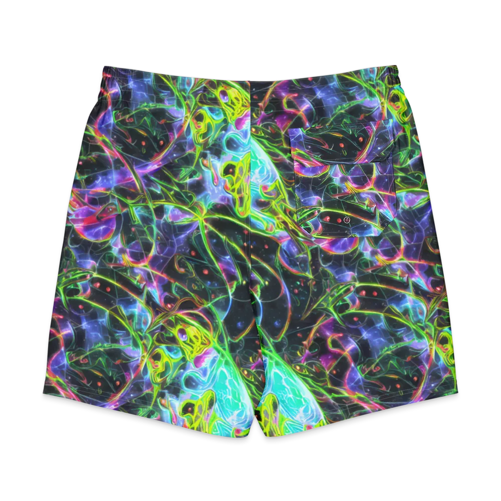 Midnight Biolume on Men's Board Shorts — Back