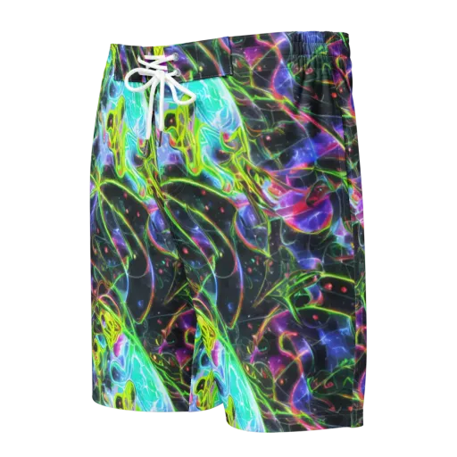 Midnight Biolume on a Men's Board Shorts