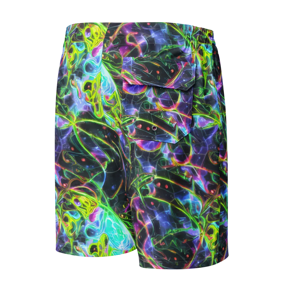 Midnight Biolume on Men's Board Shorts — Back