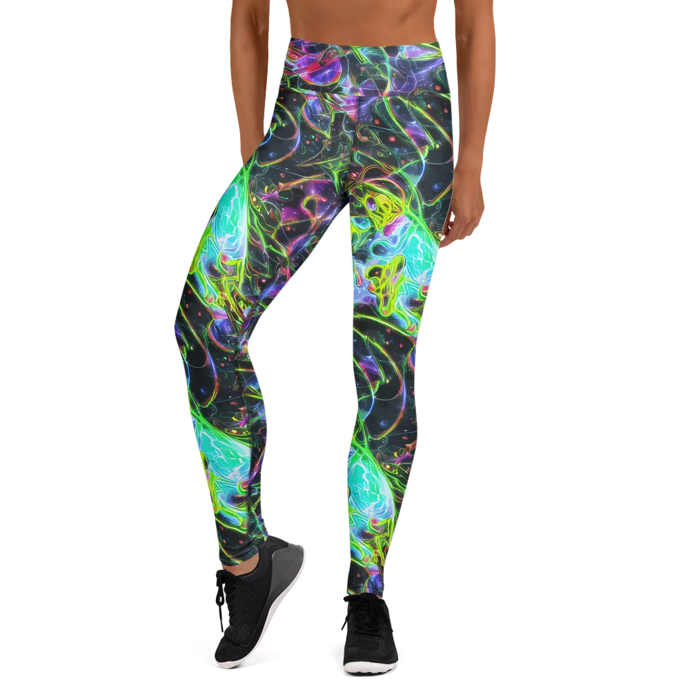 Midnight Biolume on Yoga Leggings — Front