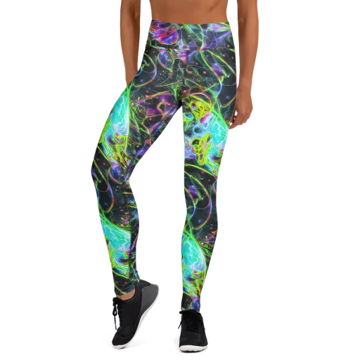 Midnight Biolume on a Yoga Leggings