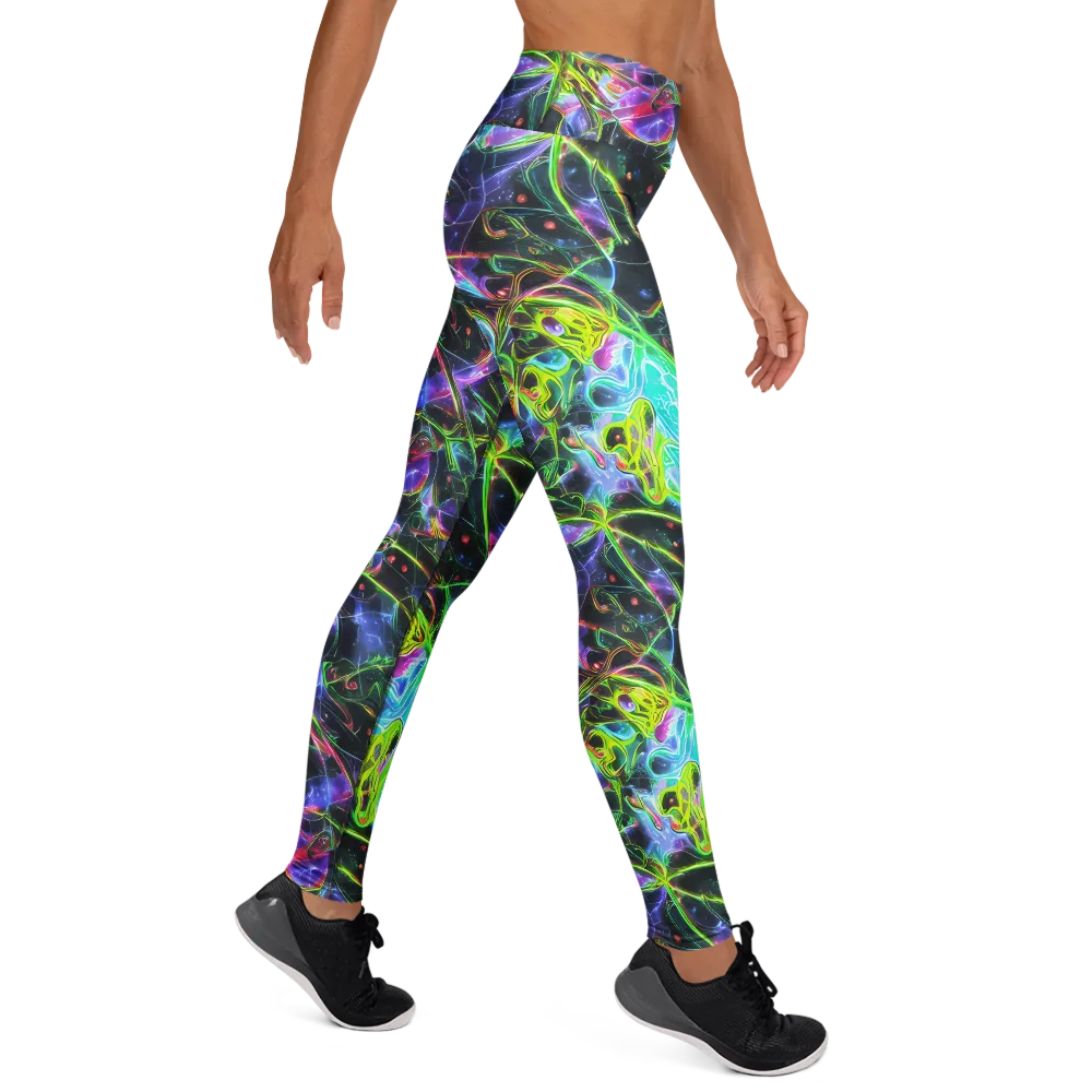 Midnight Biolume on Yoga Leggings — Right
