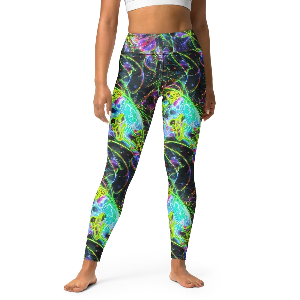 Midnight Biolume on Yoga Leggings — Front