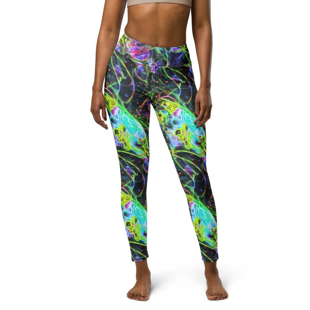 Midnight Biolume on Yoga Leggings — Front