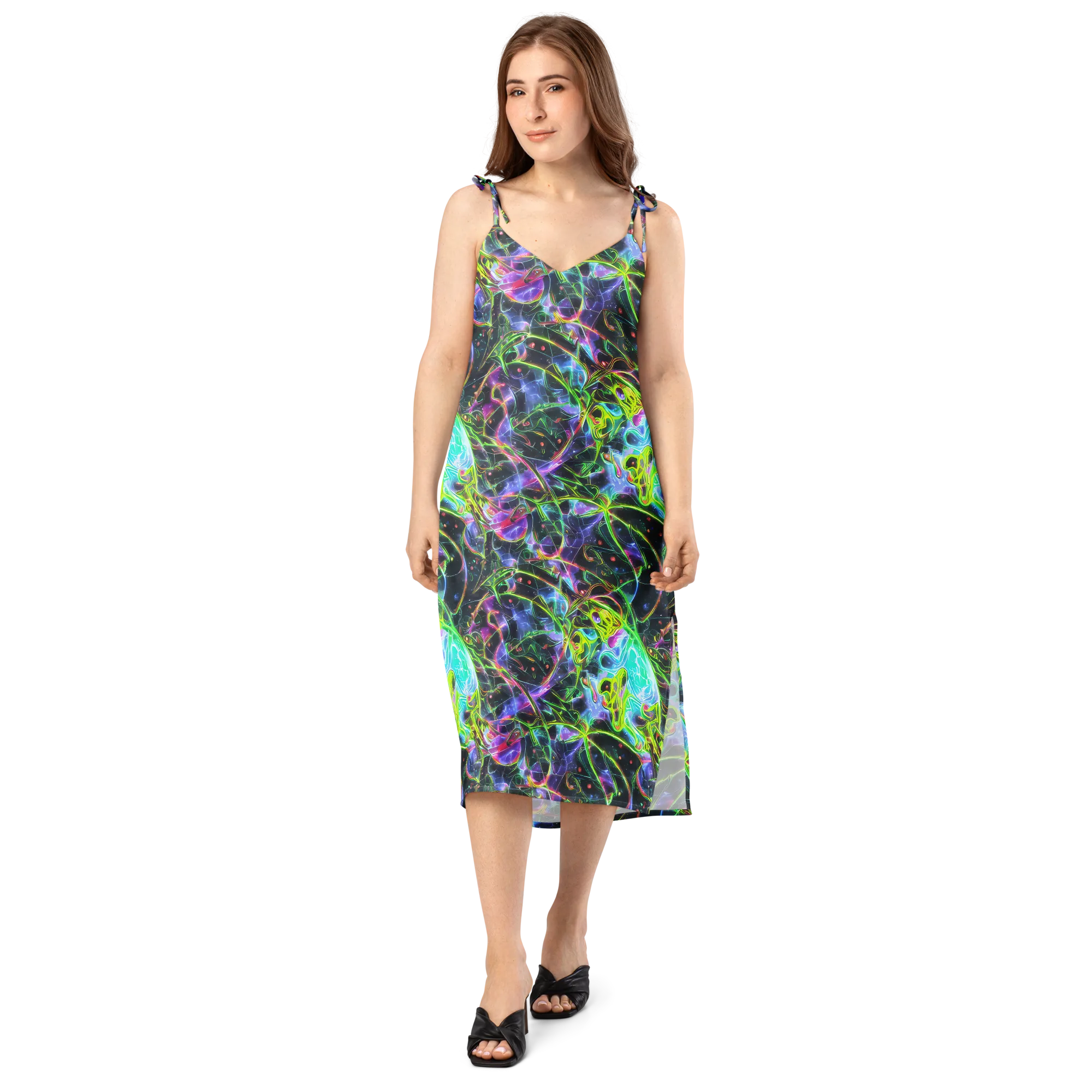 Midnight Biolume on Slip Dress — Front