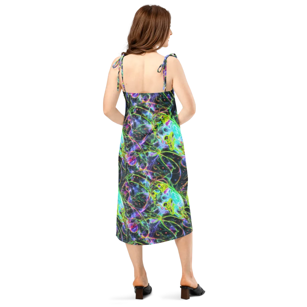 Midnight Biolume on Slip Dress — Back