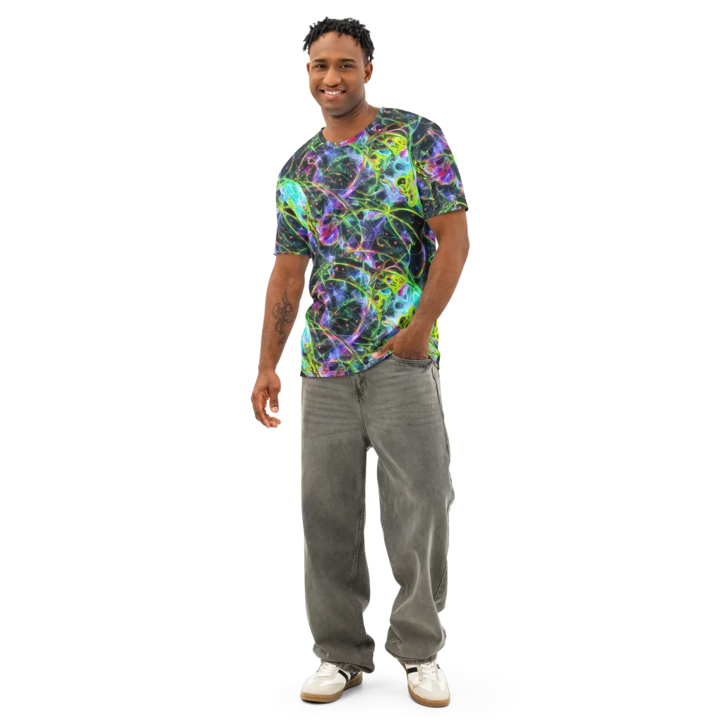 Midnight Biolume on Men's Cotton Crew Neck T-Shirt — Front