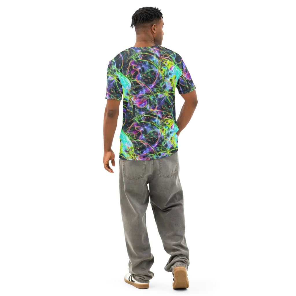 Midnight Biolume on Men's Cotton Crew Neck T-Shirt — Back