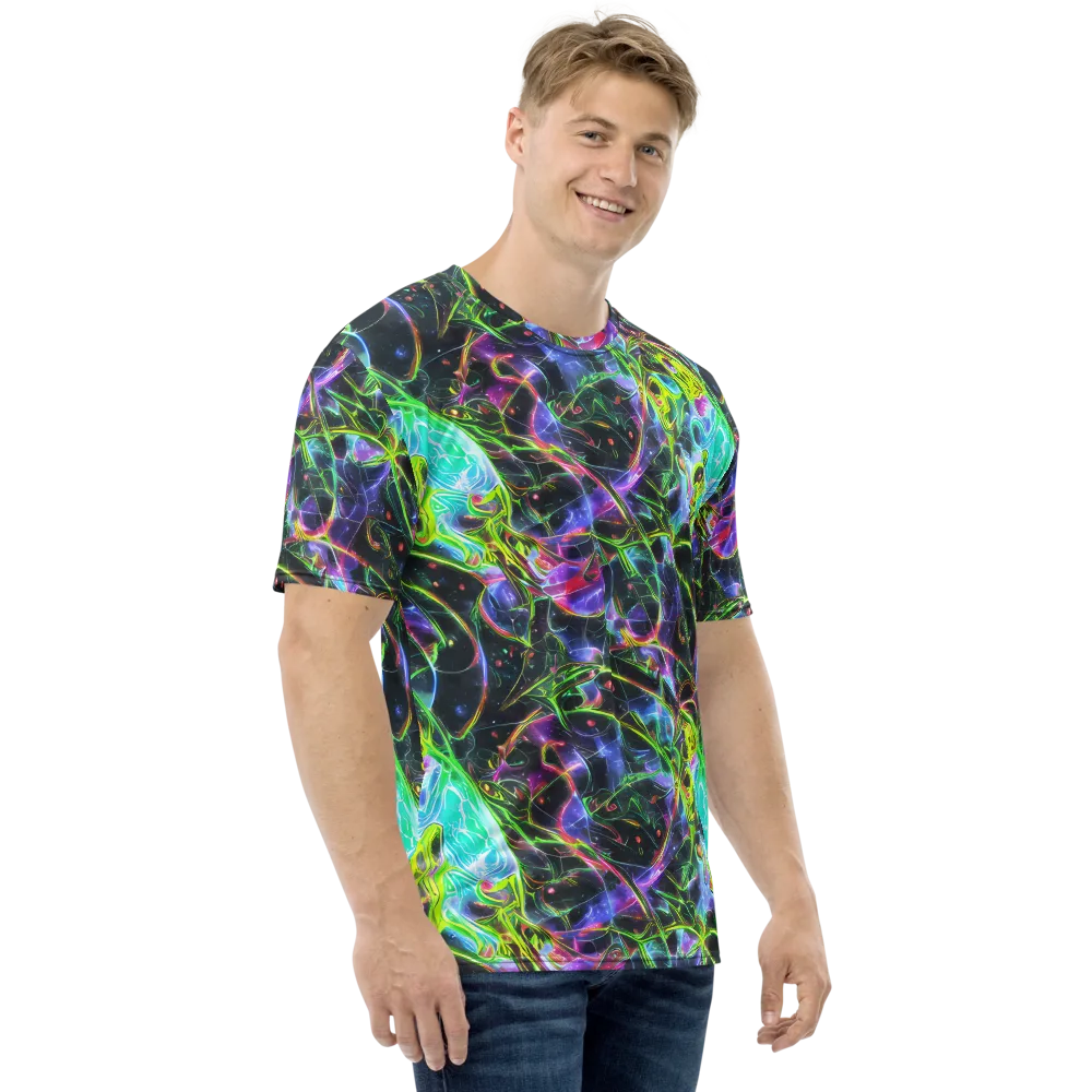 Midnight Biolume on Men's Crew Neck T-Shirt — Right