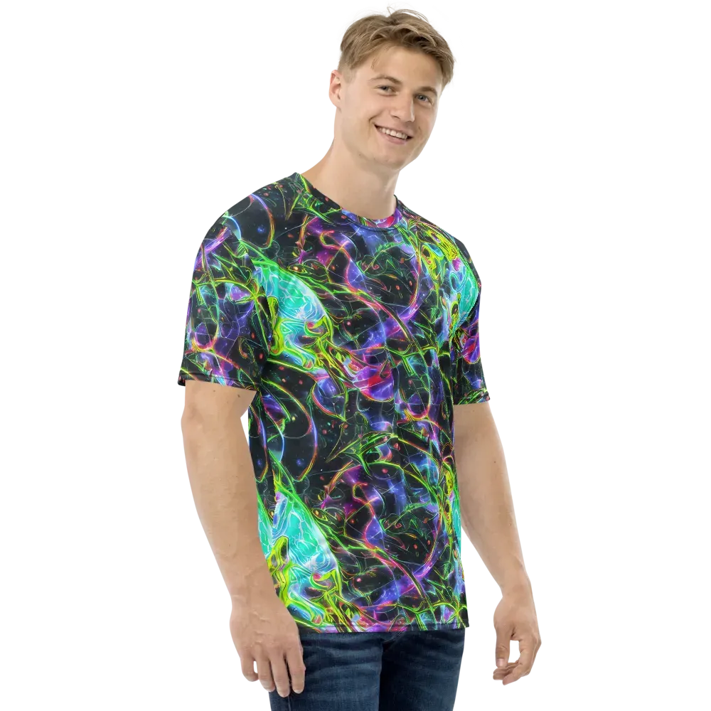 Midnight Biolume on Men's Crew Neck T-Shirt — Right